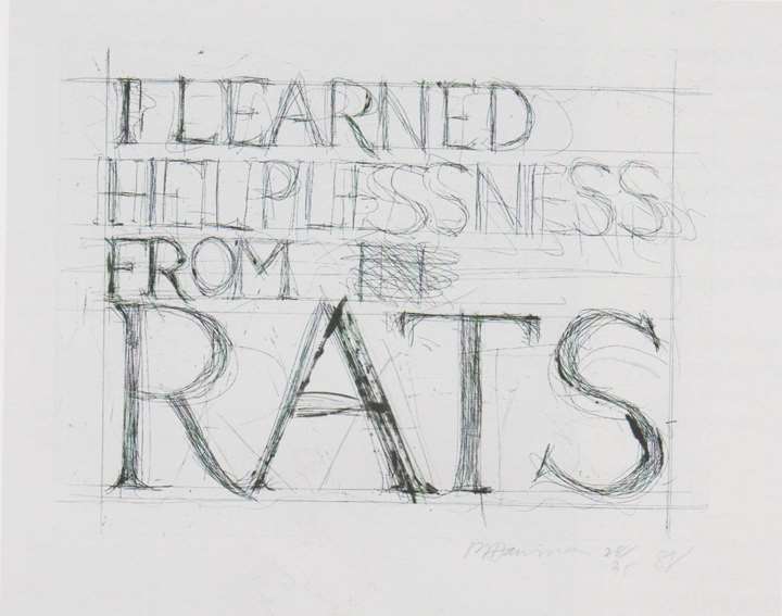 I learned helplessness from Rats